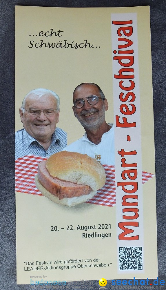 Mundart-Feschdival: Riedlingen, 21.08.2021