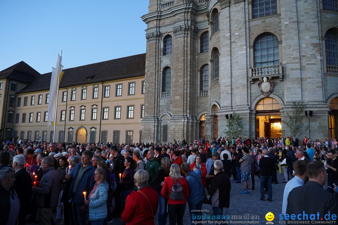 Lichterprozession: Weingarten, 26.05.2022