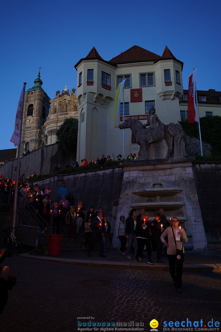 Lichterprozession: Weingarten, 26.05.2022