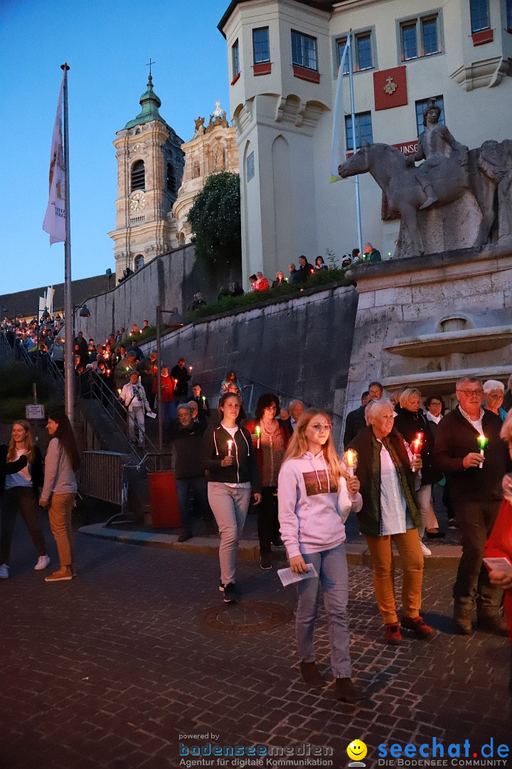 Lichterprozession: Weingarten, 26.05.2022