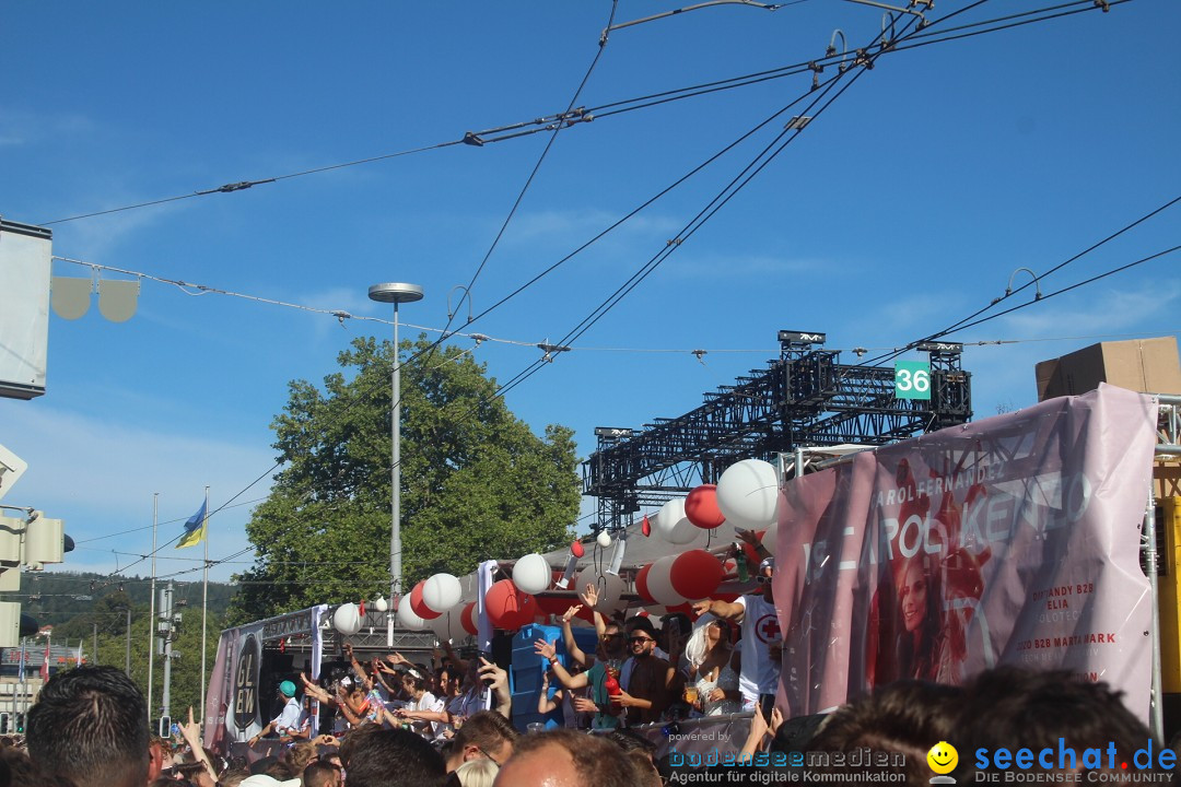 Street Parade 2022 mit dem Motto THINK: Zuerich, 13.08.2022