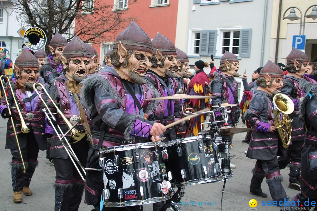 Fasnetsumzug - Weltverkehrsstadt: Tettnang am Bodensee, 29.01.2023