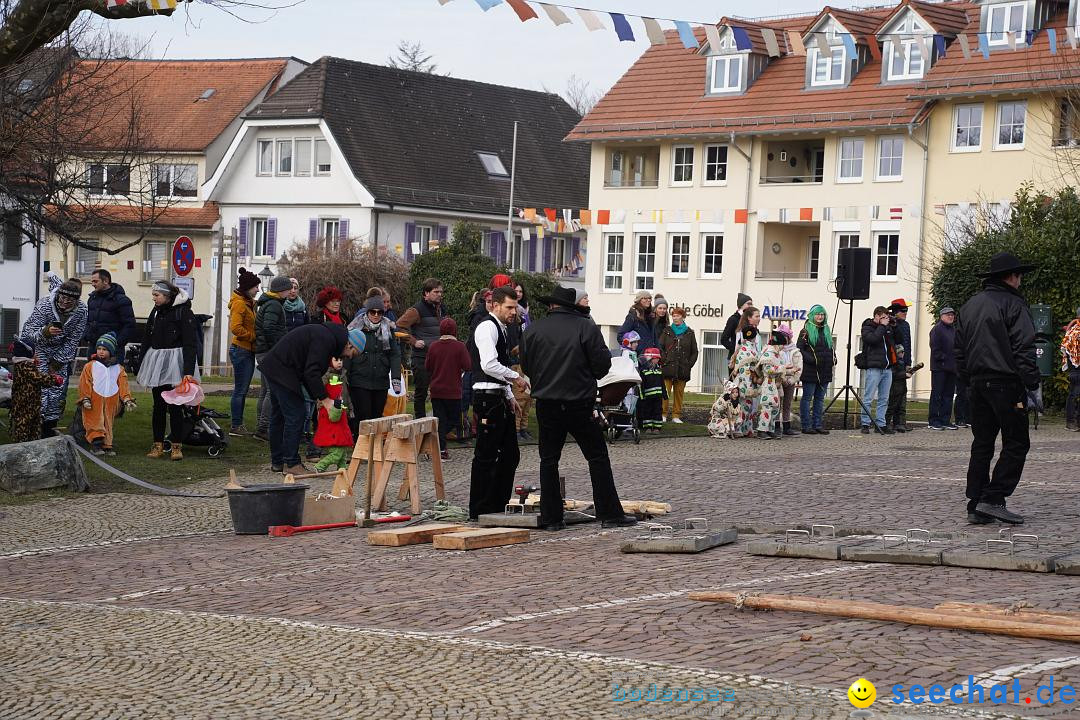 Narrenbaumstellen: Markdorf am Bodensee, 11.02.2023