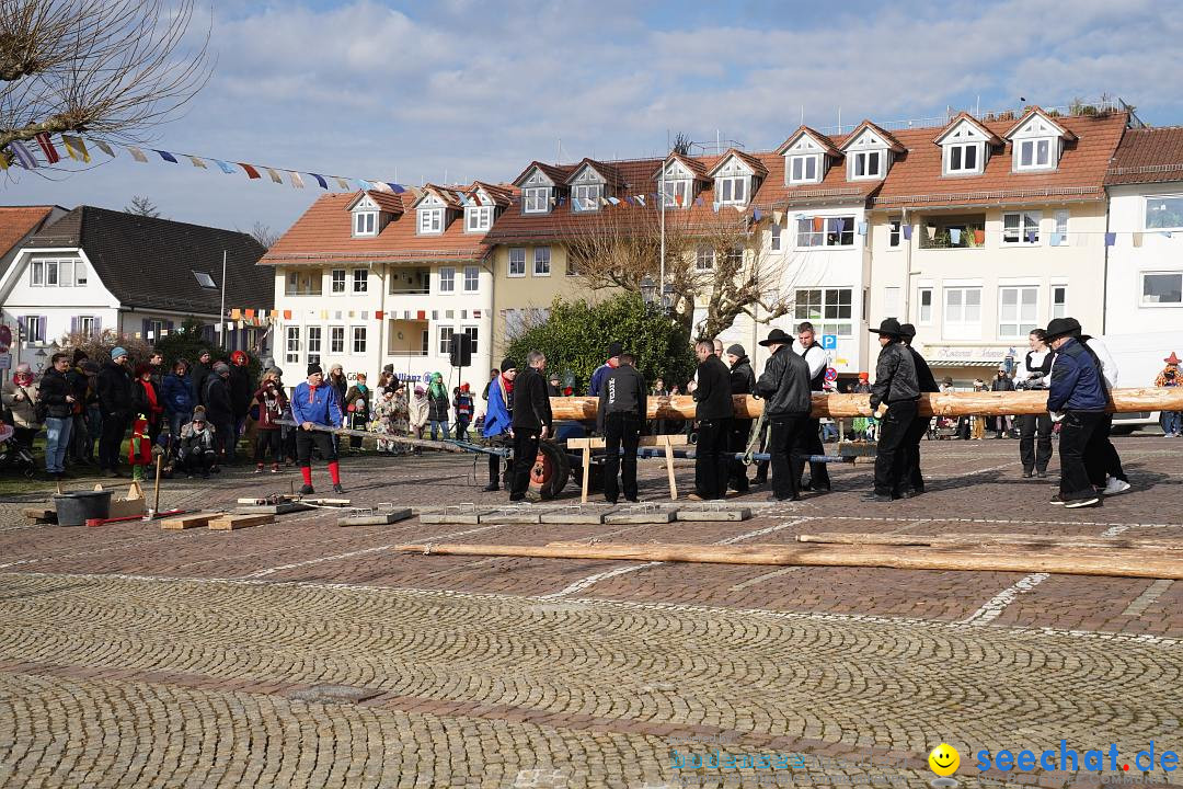 Narrenbaumstellen: Markdorf am Bodensee, 11.02.2023