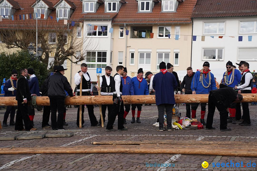 Narrenbaumstellen: Markdorf am Bodensee, 11.02.2023