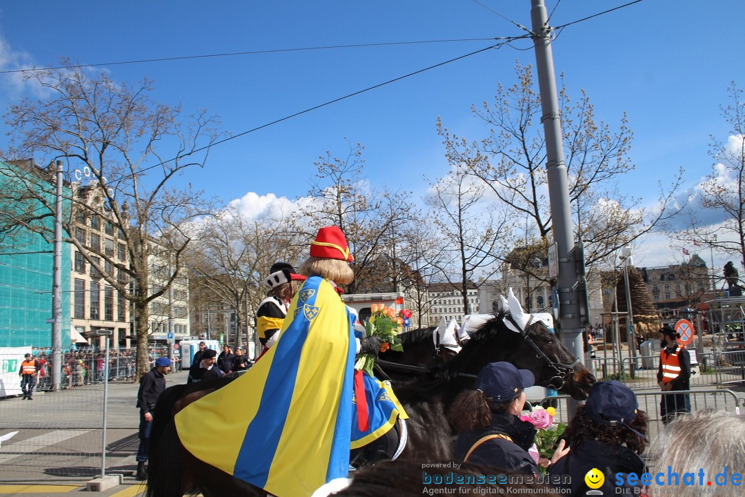 Sechselaeuten Umzug der Zuenfte: Zuerich, 17.04.2023