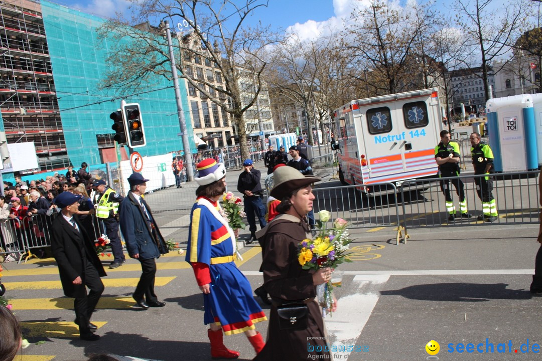 Sechselaeuten Umzug der Zuenfte: Zuerich, 17.04.2023