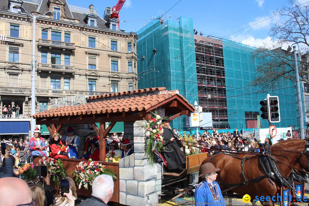 Sechselaeuten Umzug der Zuenfte: Zuerich, 17.04.2023