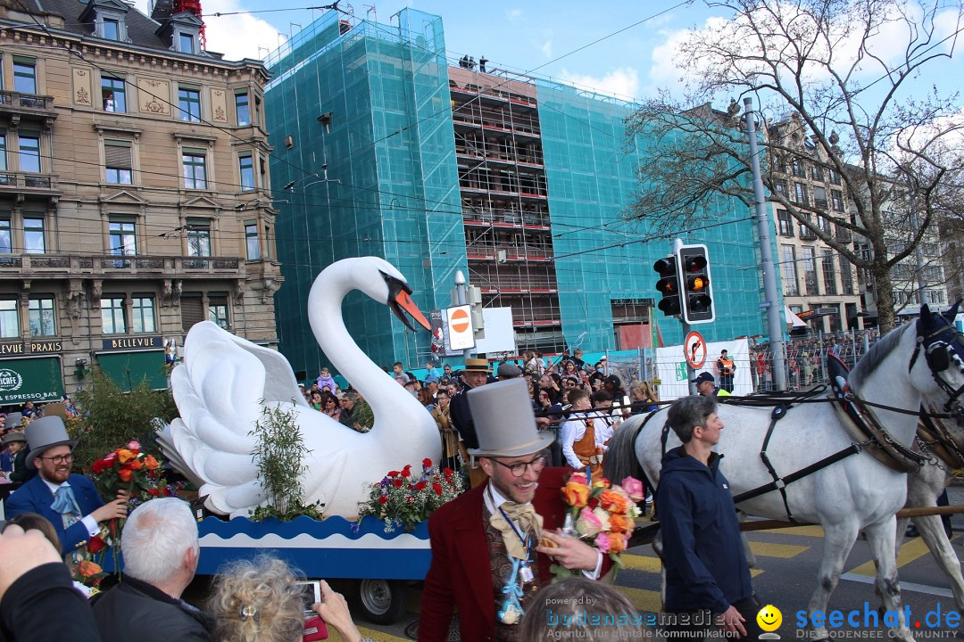 Sechselaeuten Umzug der Zuenfte: Zuerich, 17.04.2023