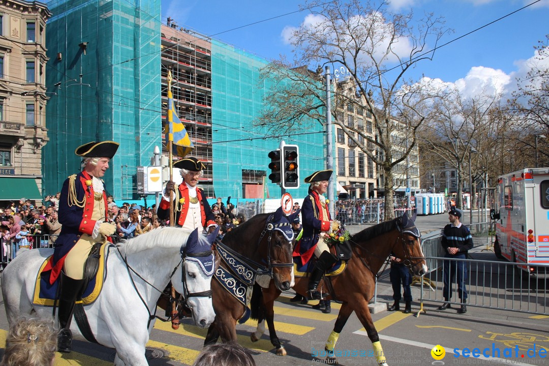 Sechselaeuten Umzug der Zuenfte: Zuerich, 17.04.2023