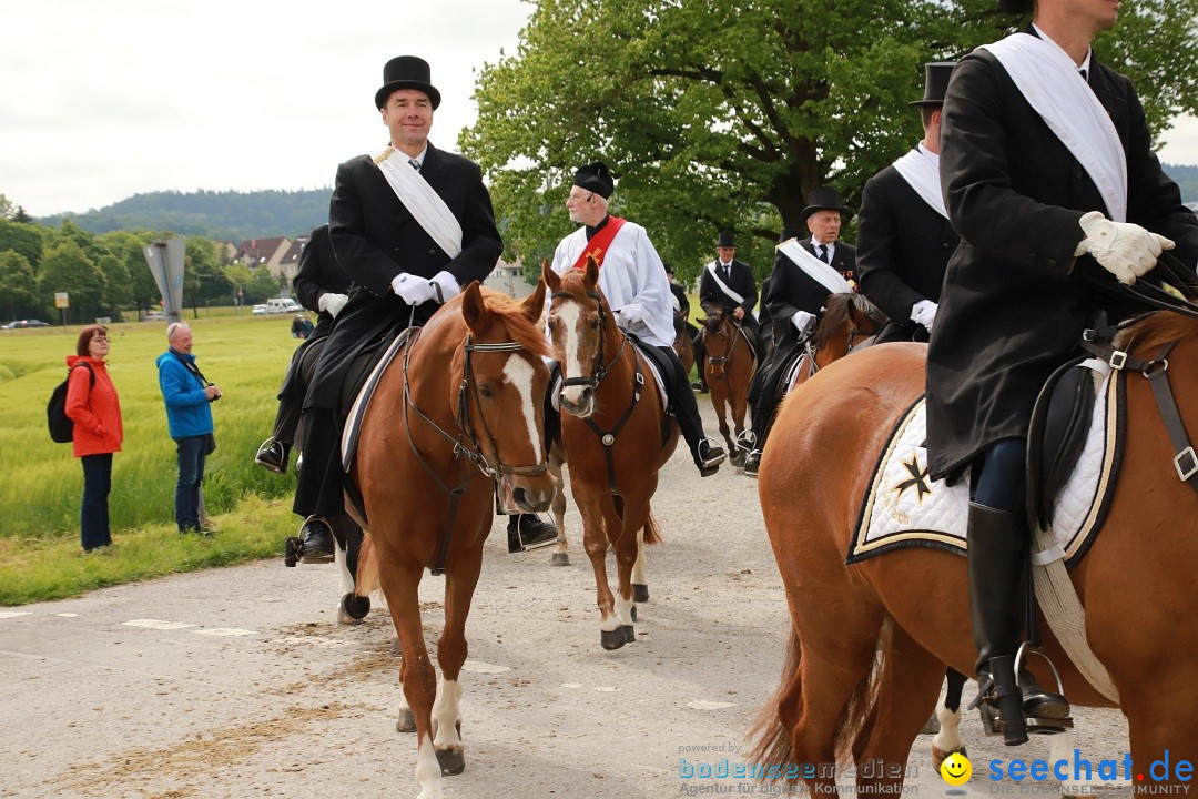 Blutritt - Prozession zu Pferde mit Heilig-Blut-Reliquie: Weingarten, 19.05