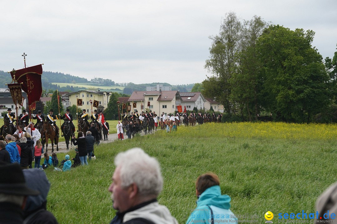 Blutritt - Prozession zu Pferde mit Heilig-Blut-Reliquie: Weingarten, 19.05