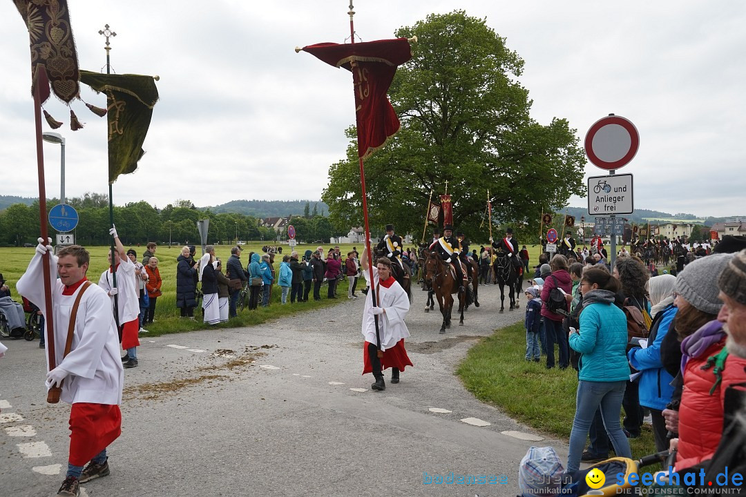 Blutritt - Prozession zu Pferde mit Heilig-Blut-Reliquie: Weingarten, 19.05