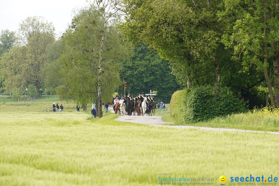 Blutritt - Prozession zu Pferde mit Heilig-Blut-Reliquie: Weingarten, 19.05