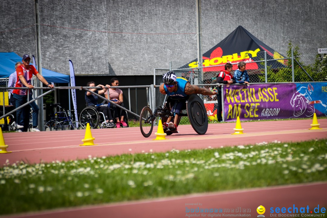 WELTKLASSE AM SEE Rollstuhl-Leichtathletik: Arbon am Bodensee, 20.05.2023