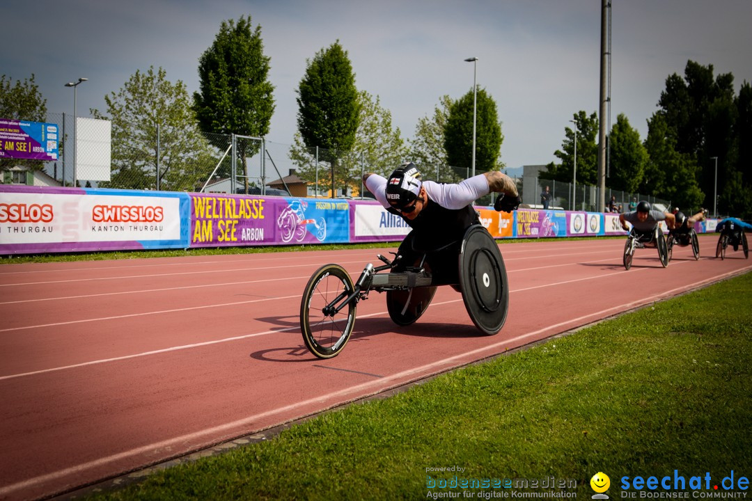 WELTKLASSE AM SEE Rollstuhl-Leichtathletik: Arbon am Bodensee, 20.05.2023