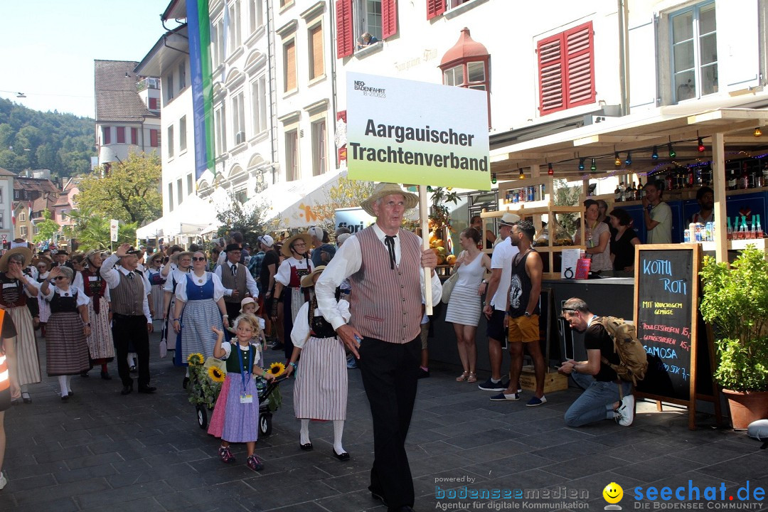 Badenfahrt 2023 in der Schweiz, Baden: 20.08.2023