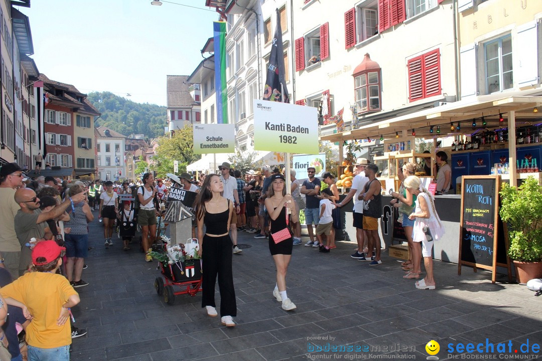 Badenfahrt 2023 in der Schweiz, Baden: 20.08.2023