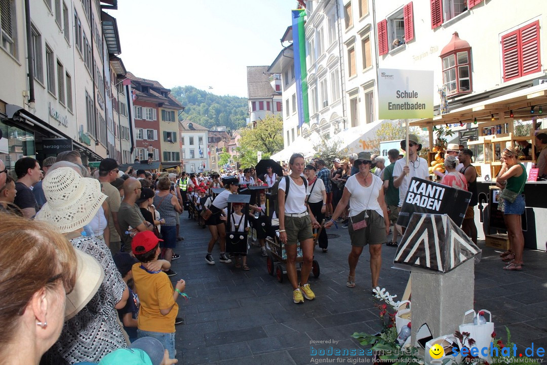 Badenfahrt 2023 in der Schweiz, Baden: 20.08.2023