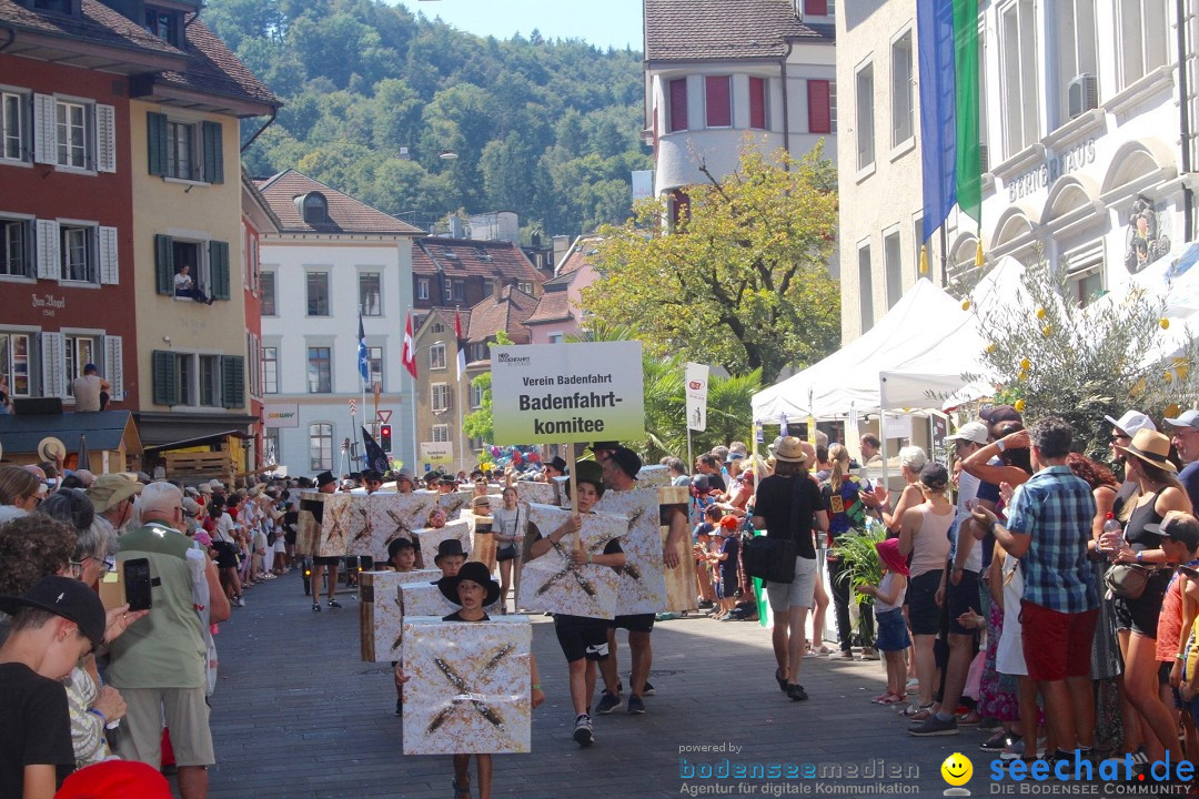 Badenfahrt 2023 in der Schweiz, Baden: 20.08.2023