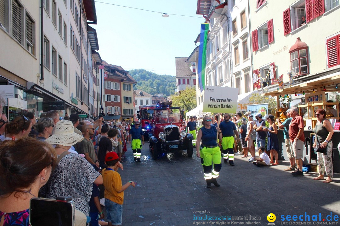 Badenfahrt 2023 in der Schweiz, Baden: 20.08.2023