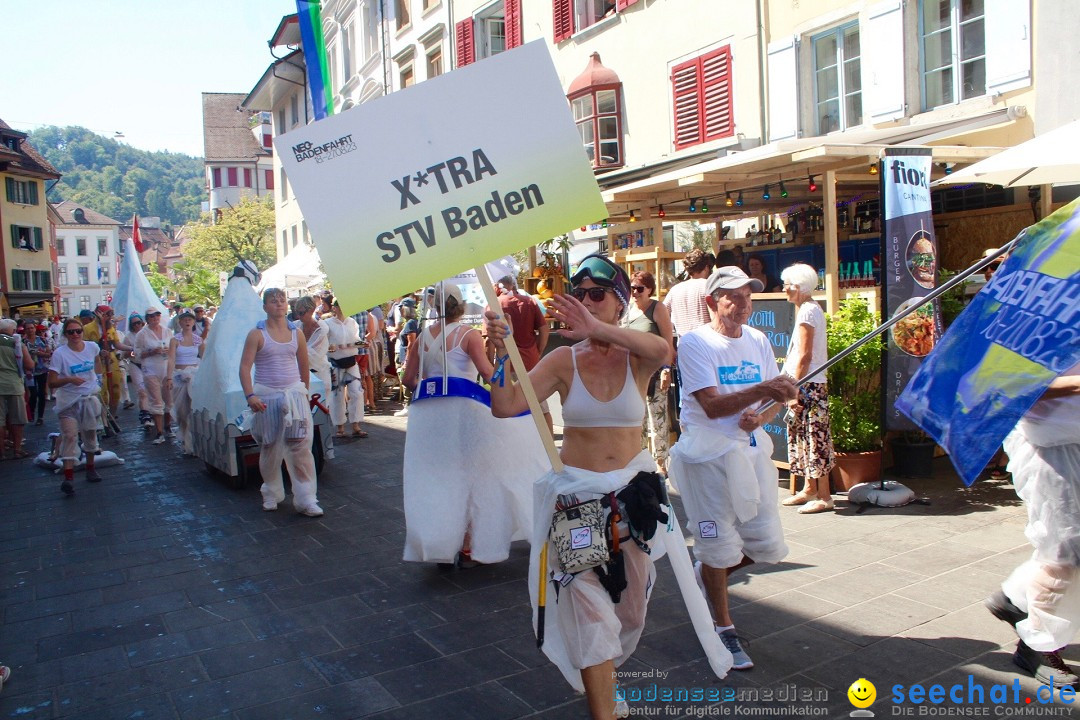 Badenfahrt 2023 in der Schweiz, Baden: 20.08.2023