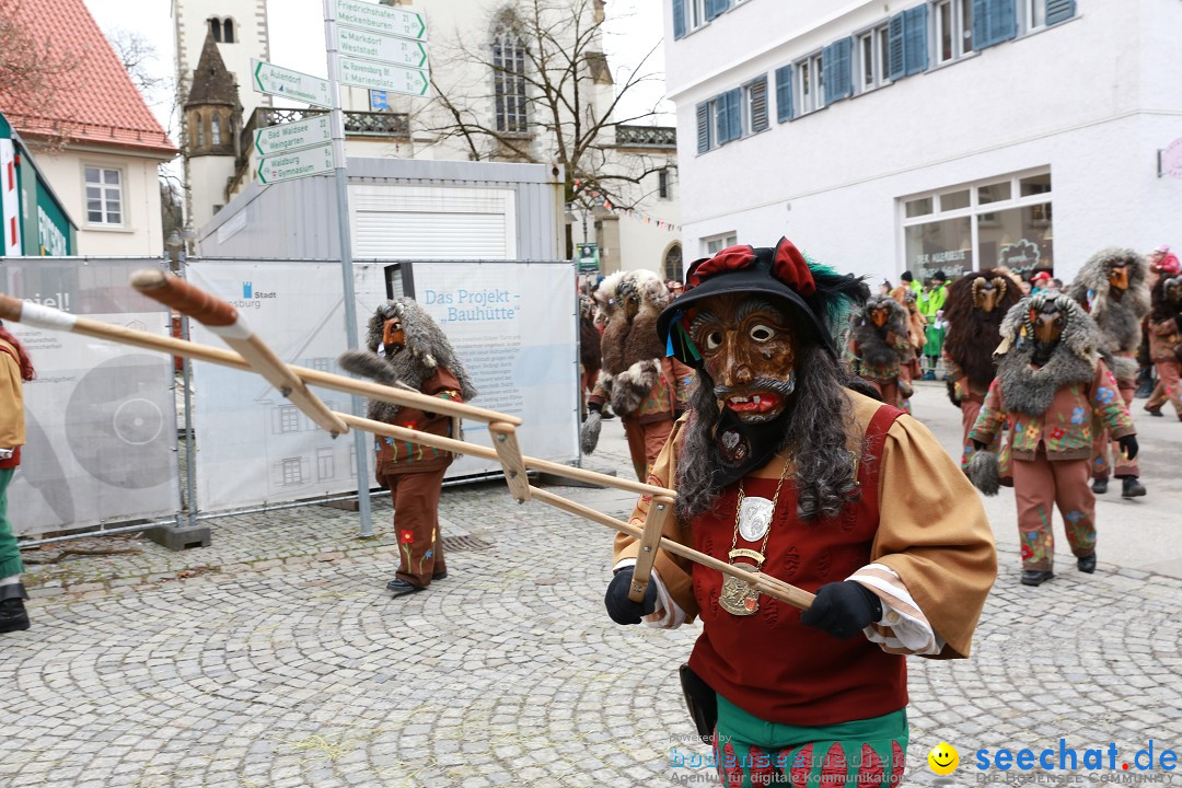 Rosenmontagsumzug - Narrensprung: Ravensburg, 12.02.2024