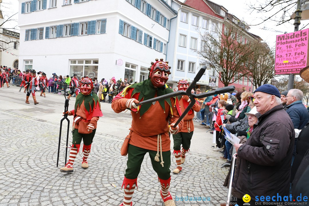 Rosenmontagsumzug - Narrensprung: Ravensburg, 12.02.2024