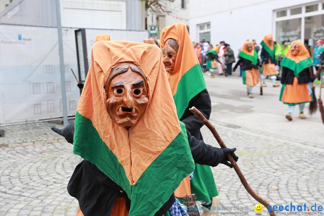 Rosenmontagsumzug - Narrensprung: Ravensburg, 12.02.2024