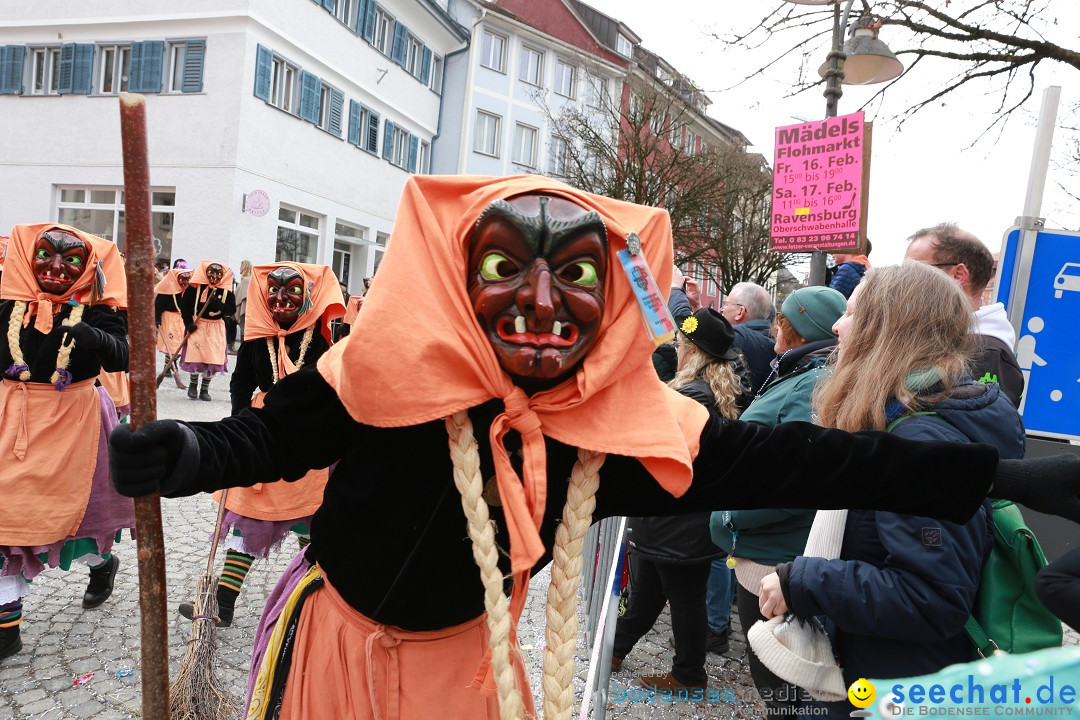 Rosenmontagsumzug - Narrensprung: Ravensburg, 12.02.2024