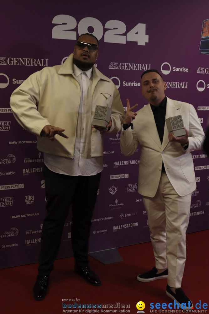 Swiss Music Awards - Gewinner der Musikpreisverleihung: Zuerich, 08.05.2024