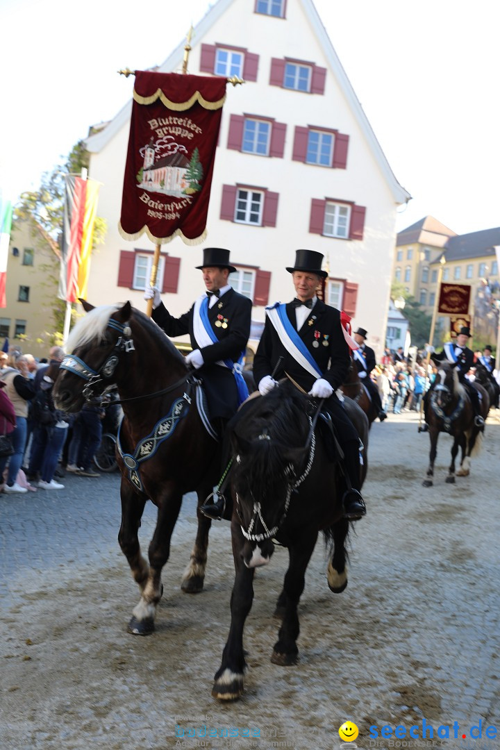 Blutritt - Reiterprozession - Heilig-Blut-Reliquie: Weingarten, 10.05.2024