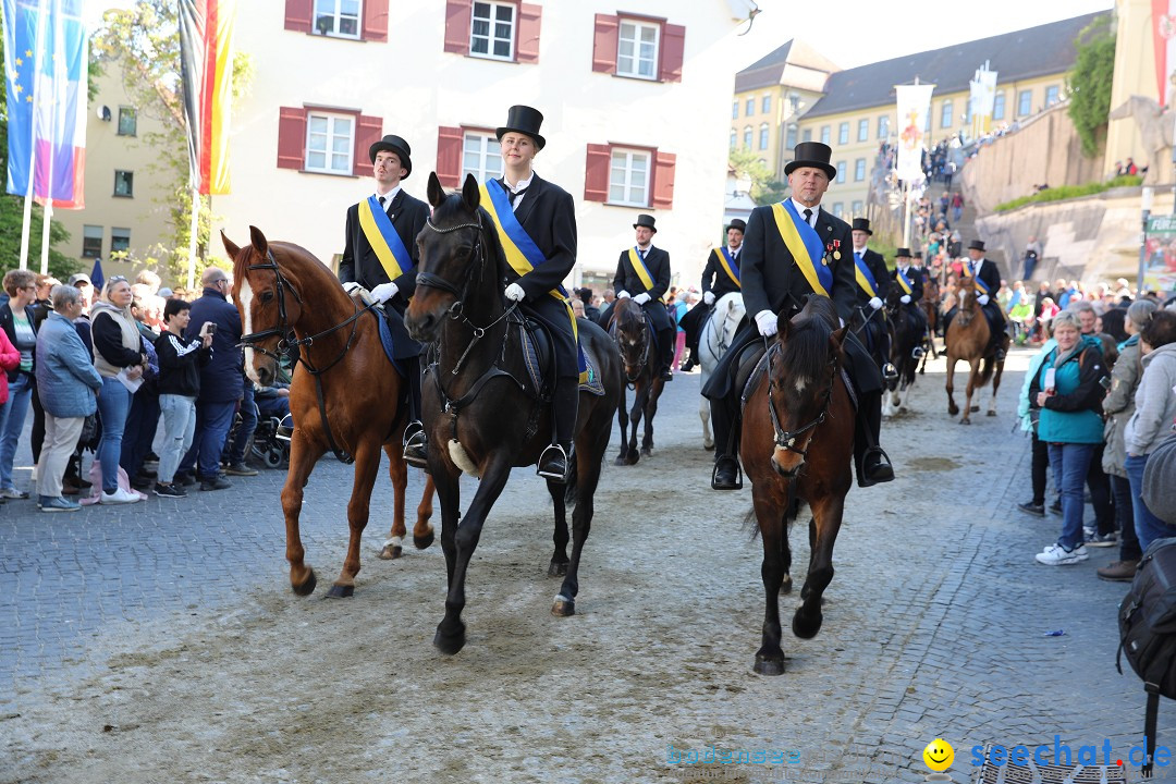 Blutritt - Reiterprozession - Heilig-Blut-Reliquie: Weingarten, 10.05.2024