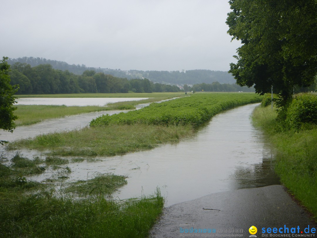 Hochwasser: Ravensburg, Weingarten, Baienfurt, 01.06.2024