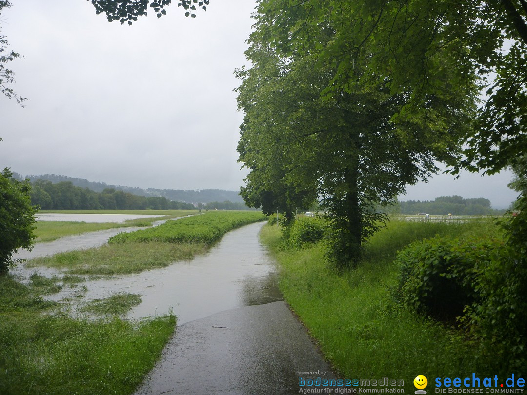 Hochwasser: Ravensburg, Weingarten, Baienfurt, 01.06.2024