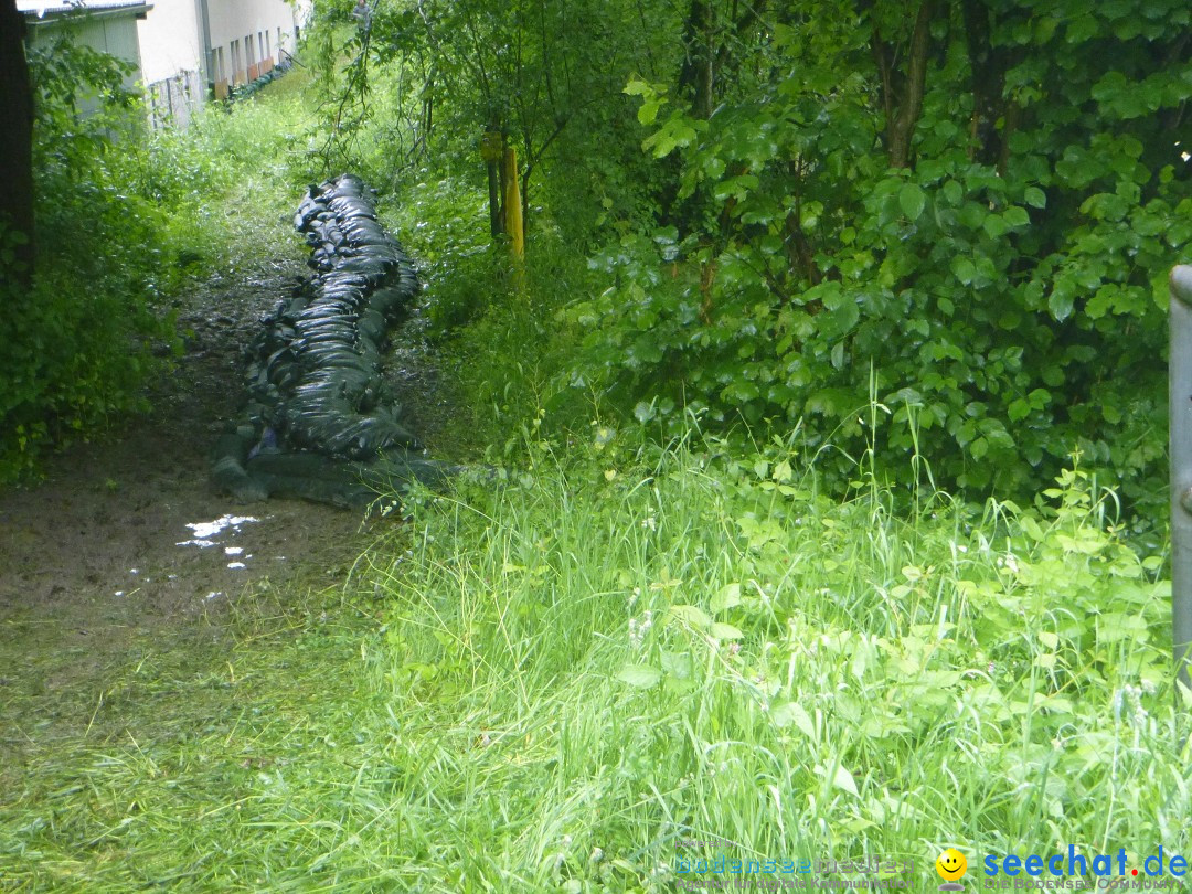 Hochwasser: Ravensburg, Weingarten, Baienfurt, 01.06.2024