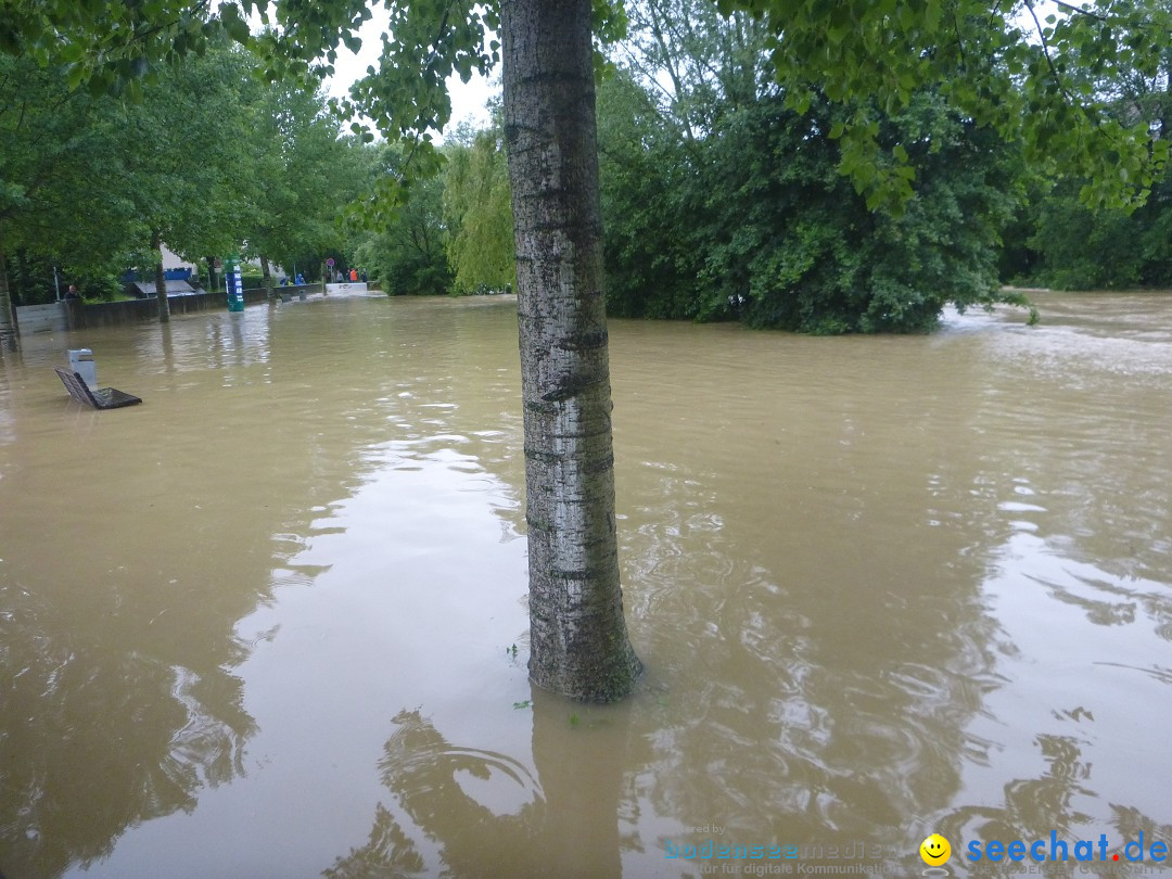 Hochwasser: Ravensburg, Weingarten, Baienfurt, 01.06.2024