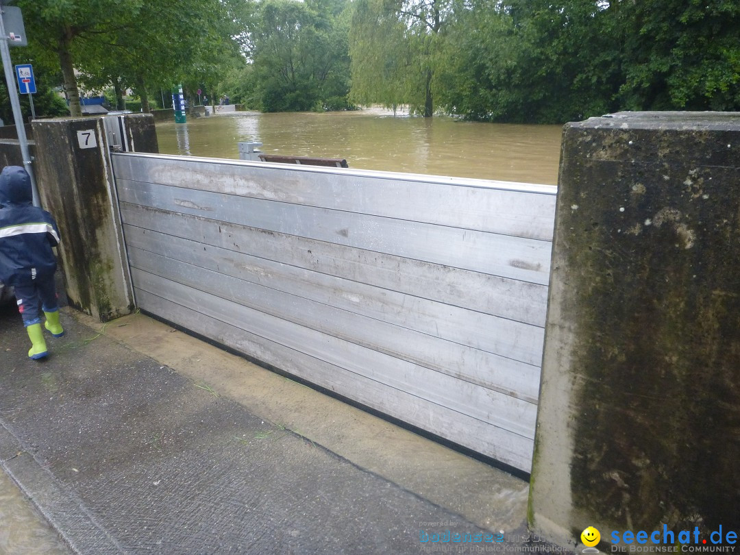 Hochwasser: Ravensburg, Weingarten, Baienfurt, 01.06.2024