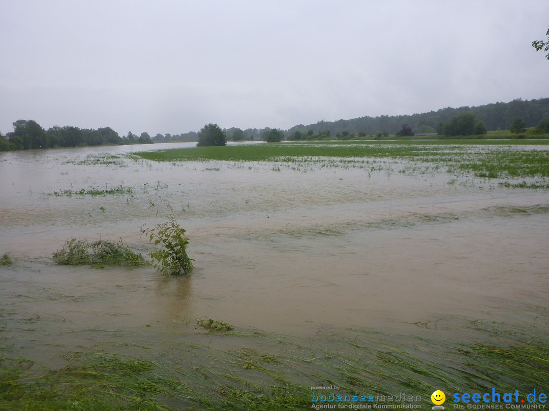 Hochwasser: Ravensburg, Weingarten, Baienfurt, 01.06.2024