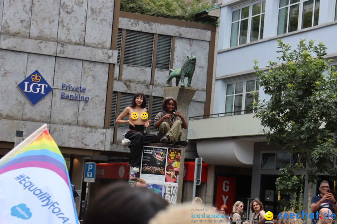 ZURICH PRIDE FESTIVAL: Zuerich - Schweiz, 15.06.2024