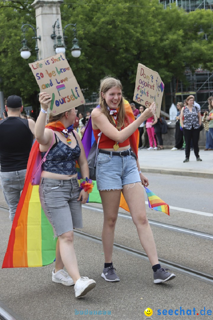 ZURICH PRIDE FESTIVAL: Zuerich - Schweiz, 15.06.2024