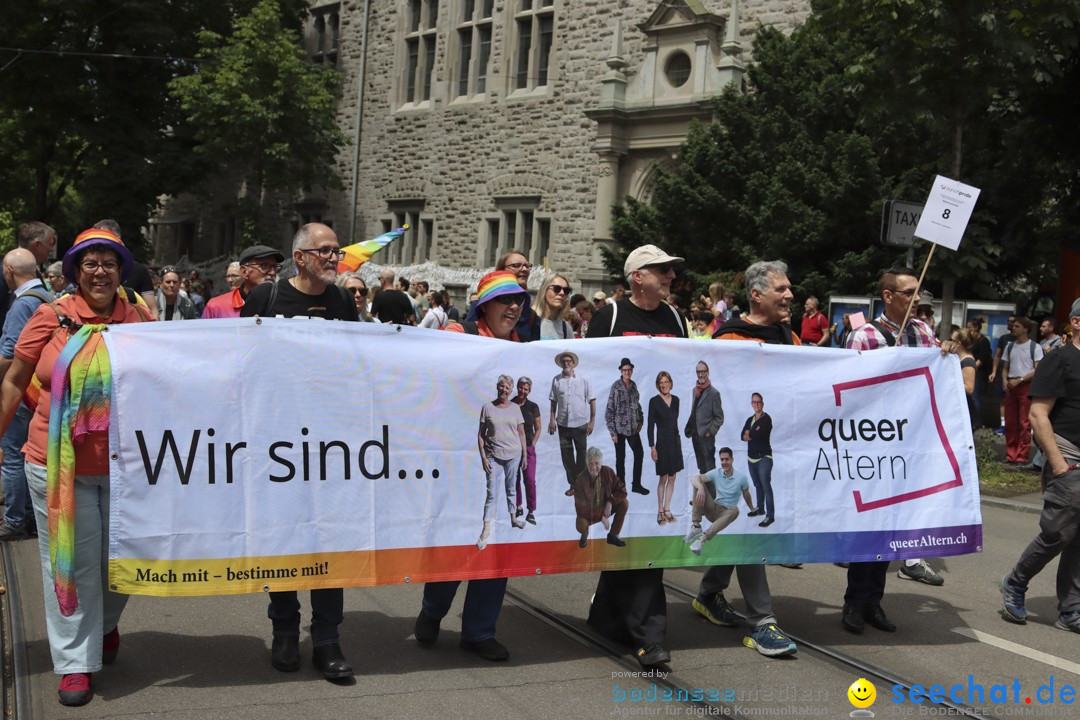 ZURICH PRIDE FESTIVAL: Zuerich - Schweiz, 15.06.2024