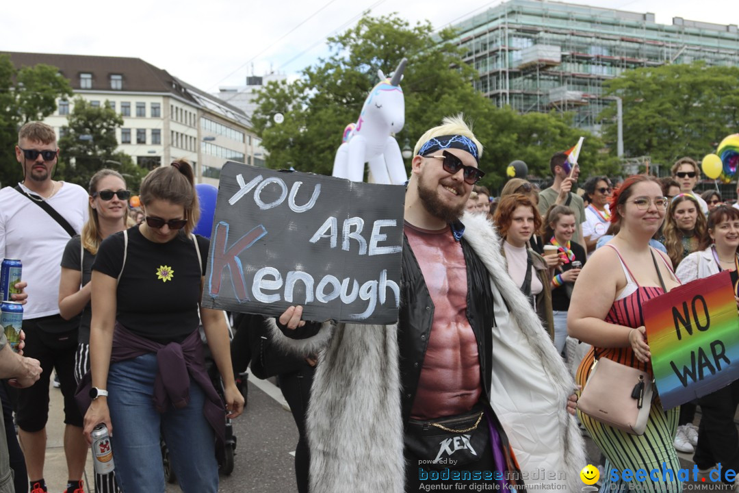 ZURICH PRIDE FESTIVAL: Zuerich - Schweiz, 15.06.2024