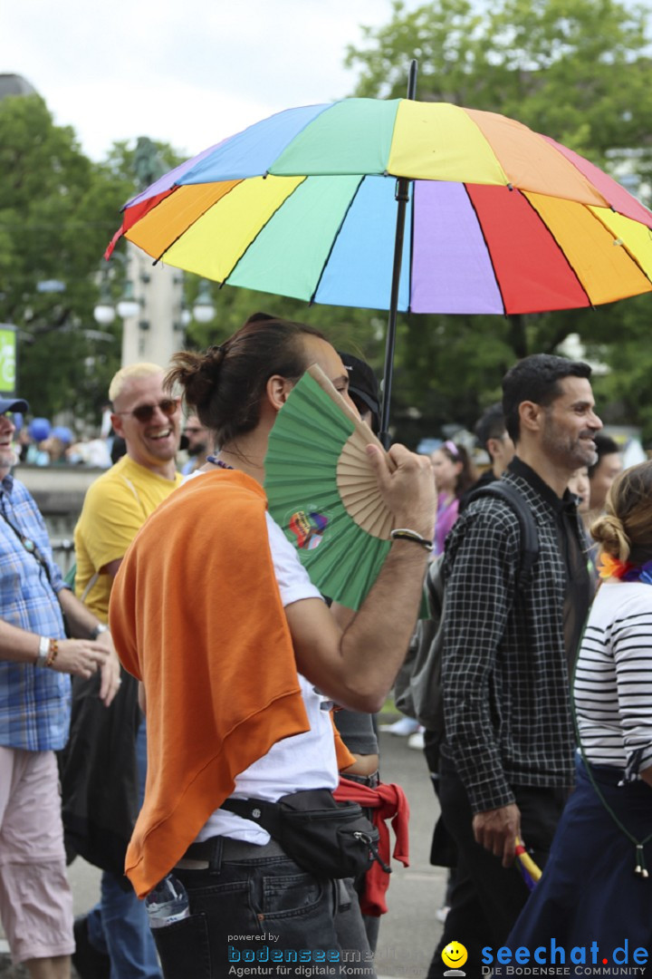 ZURICH PRIDE FESTIVAL: Zuerich - Schweiz, 15.06.2024