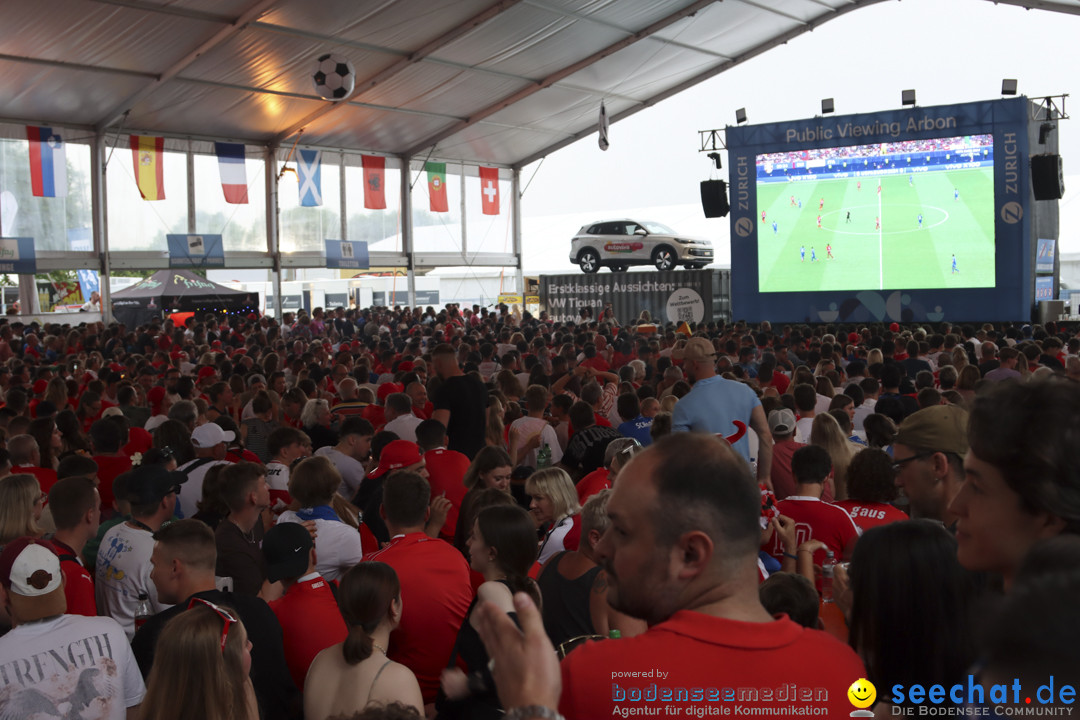 Europameisterschaft 2024: Schweiz-Italien 2:0: Arbon, 29.06.2024