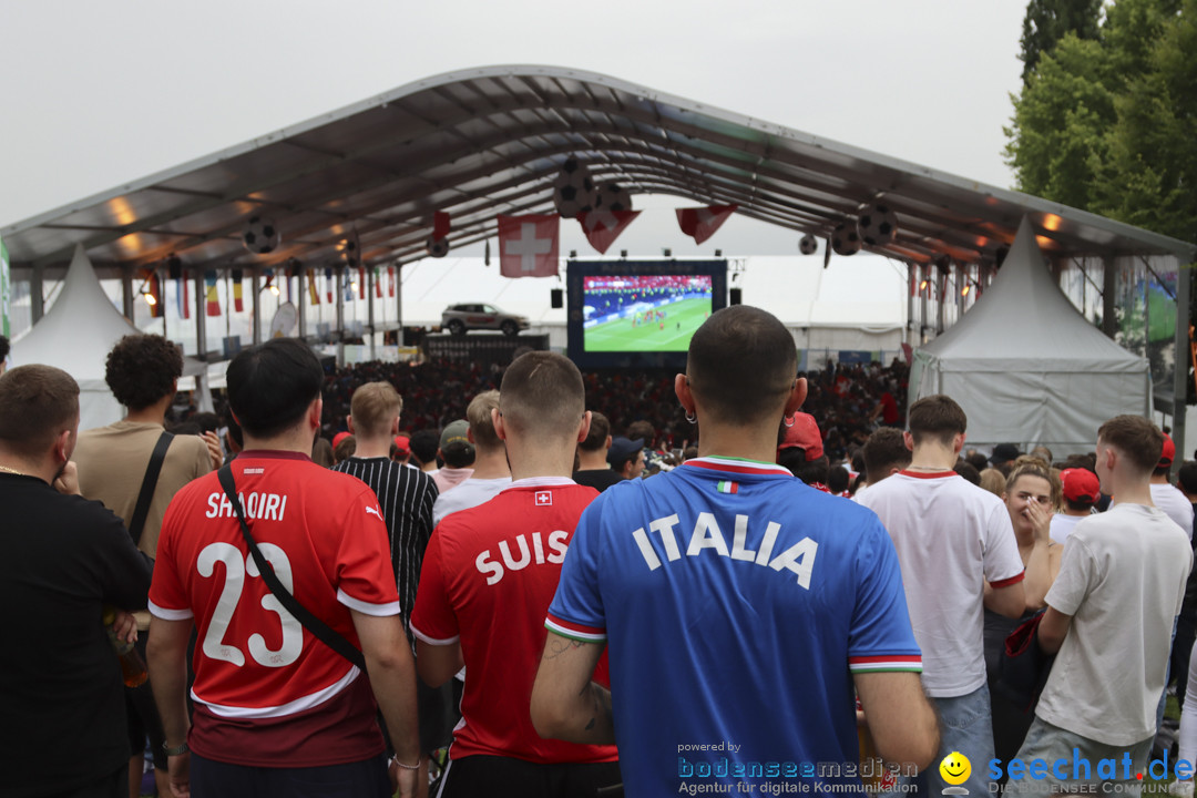 Europameisterschaft 2024: Schweiz-Italien 2:0: Arbon, 29.06.2024