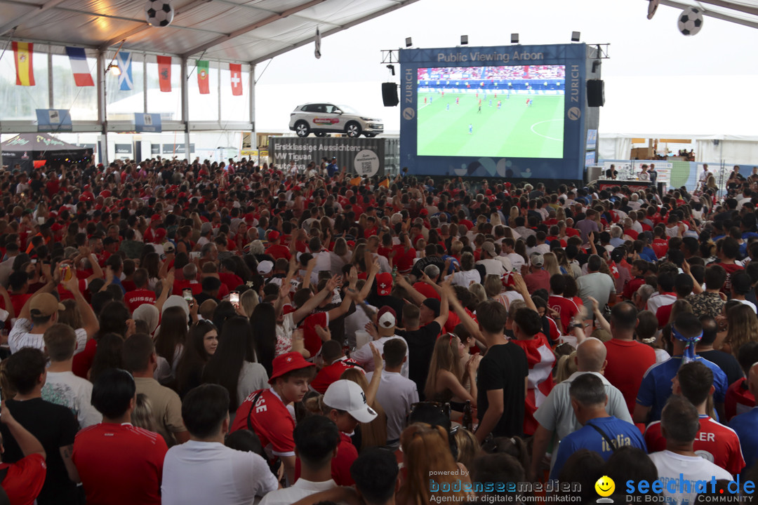 Europameisterschaft 2024: Schweiz-Italien 2:0: Arbon, 29.06.2024