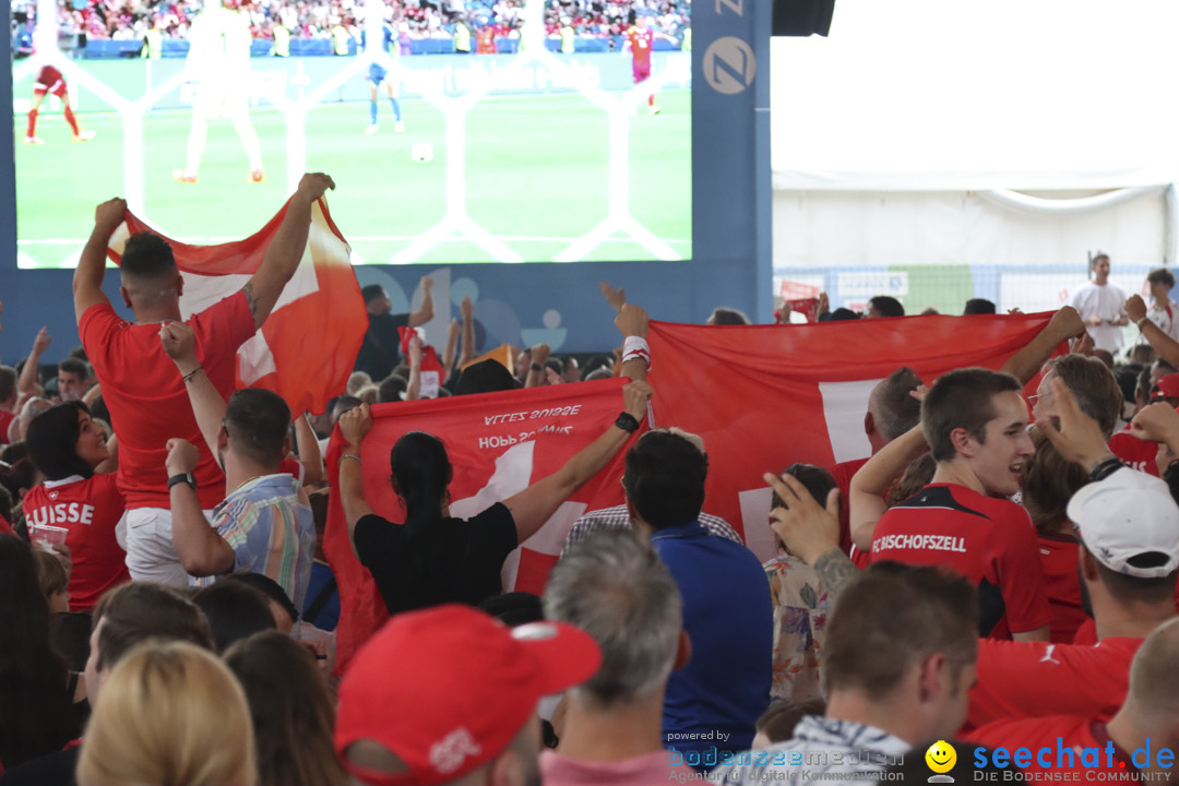 Europameisterschaft 2024: Schweiz-Italien 2:0: Arbon, 29.06.2024