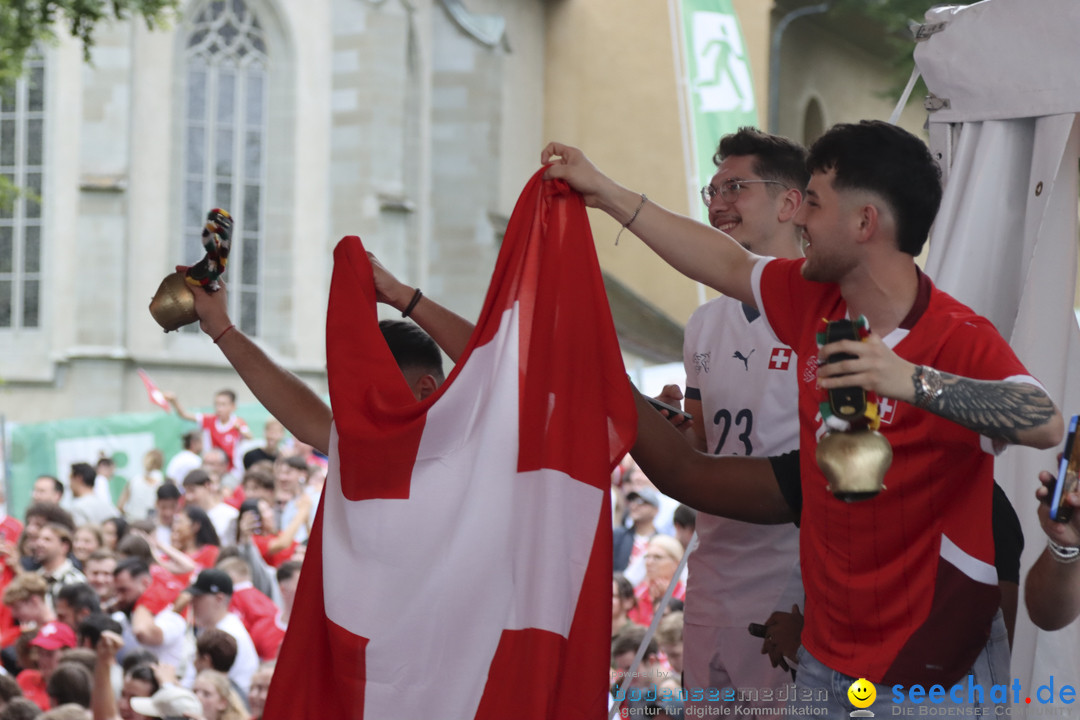 Europameisterschaft 2024: Schweiz-Italien 2:0: Arbon, 29.06.2024