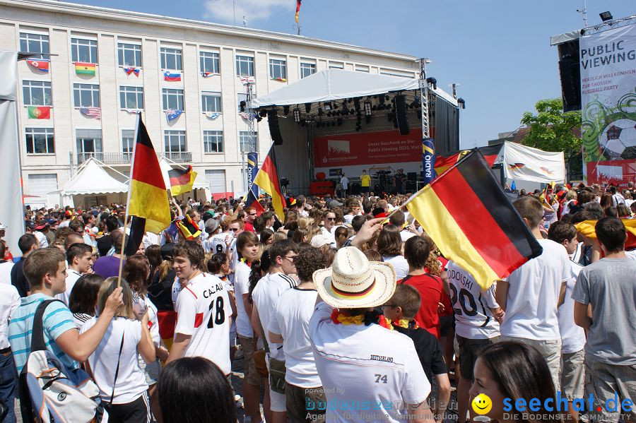 WM-2010: Deutschland-England (4:1): Stadthalle Singen, 27.06.2010